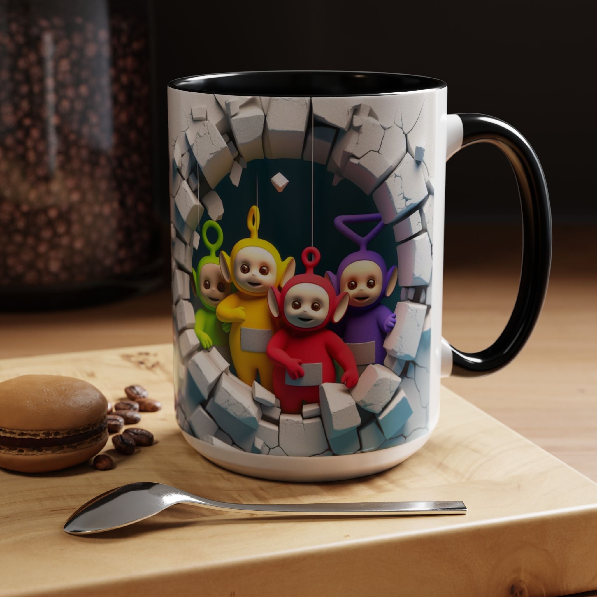 Teletubbies Tunnel Coffee Mug — Cute Retro Kids TV Character Design (11/15oz)