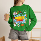 Nurse Story Sweatshirt — Cute Medical Cartoon Crewneck for Nurses