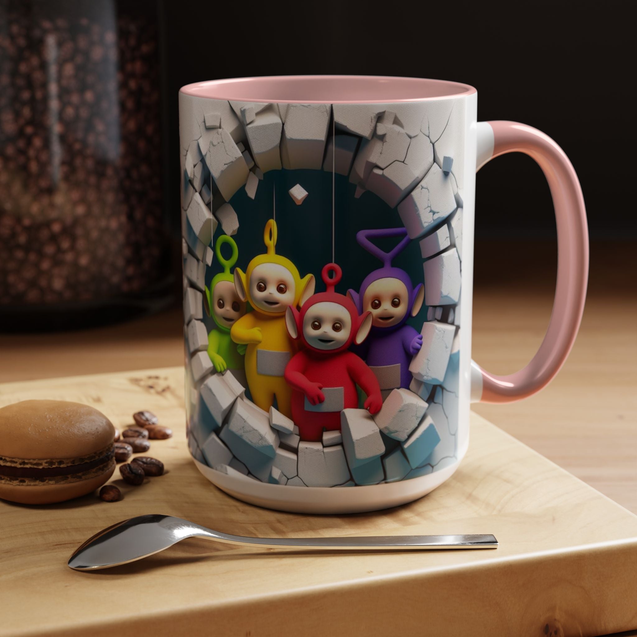 Teletubbies Tunnel Coffee Mug — Cute Retro Kids TV Character Design (11/15oz)