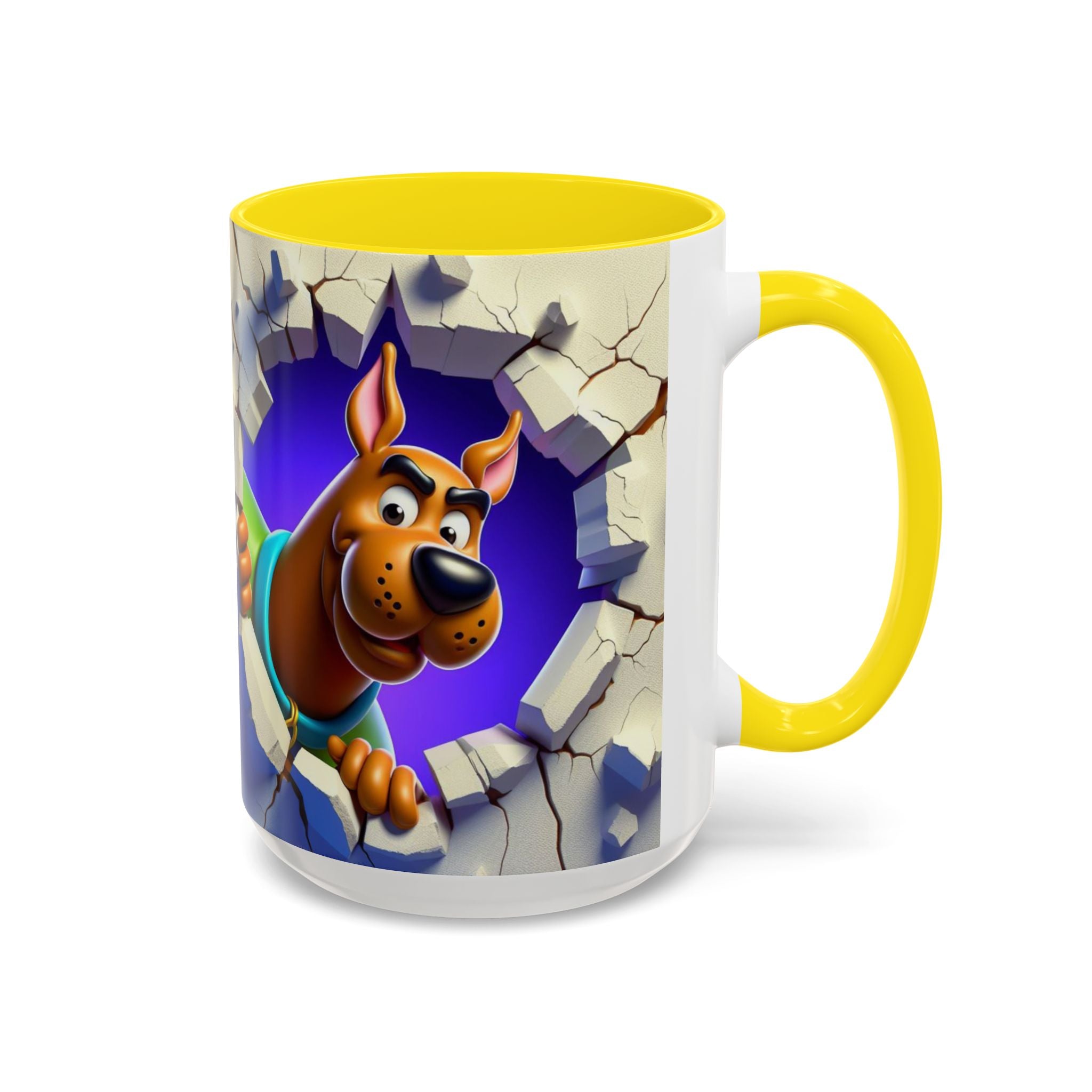 Scooby-Doo "Breaking Through" Accent Coffee Mug (11/15 oz)