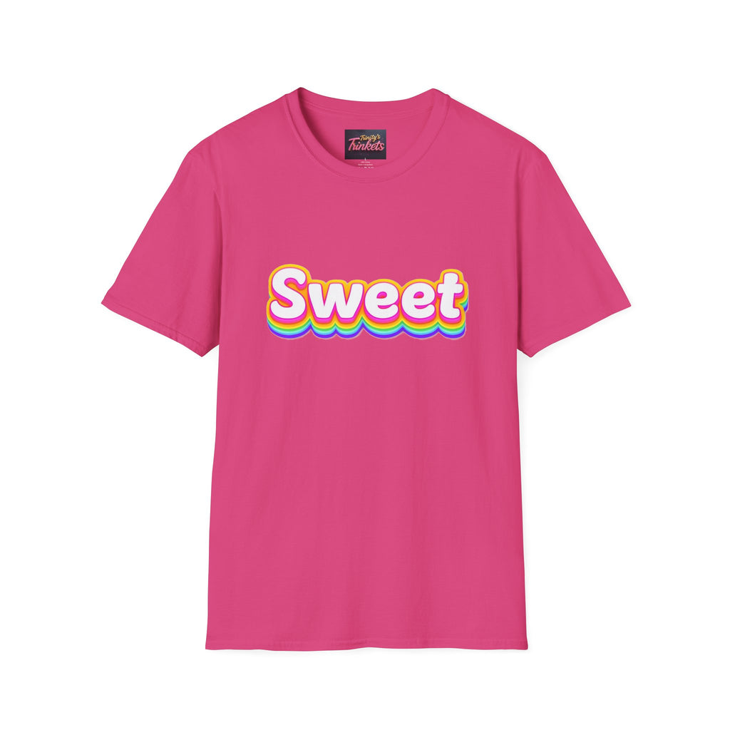Sweet Rainbow T-Shirt — Retro Colorful Graphic Tee