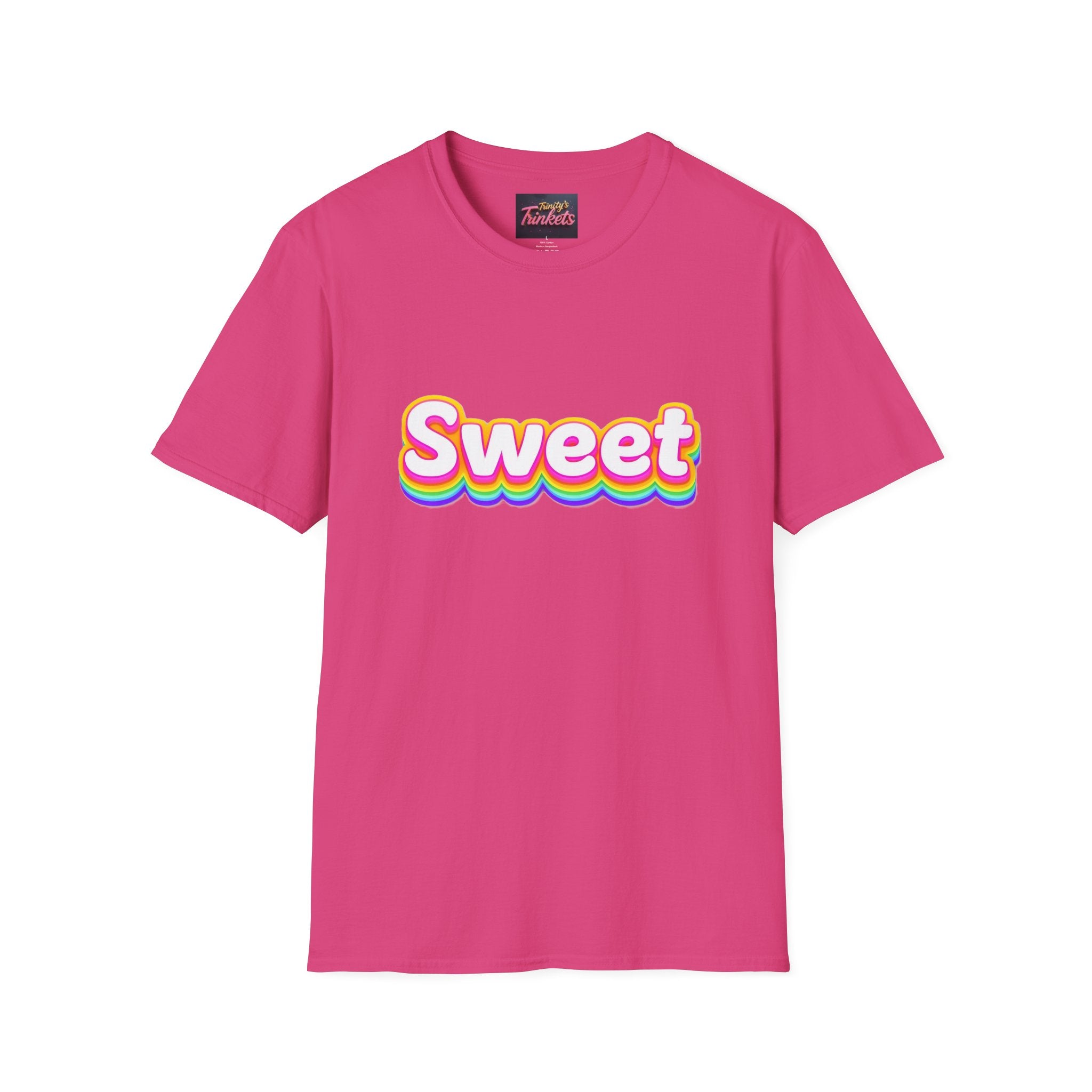 Sweet Rainbow T-Shirt — Retro Colorful Graphic Tee