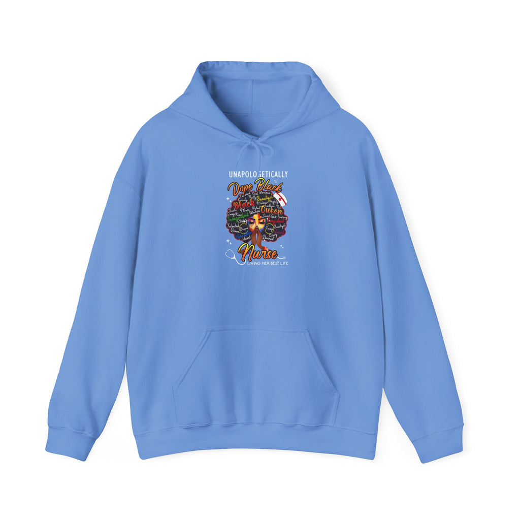 "Unapologetically Dope Black Nurse" Inspirational Pullover — Nurse Hoodie