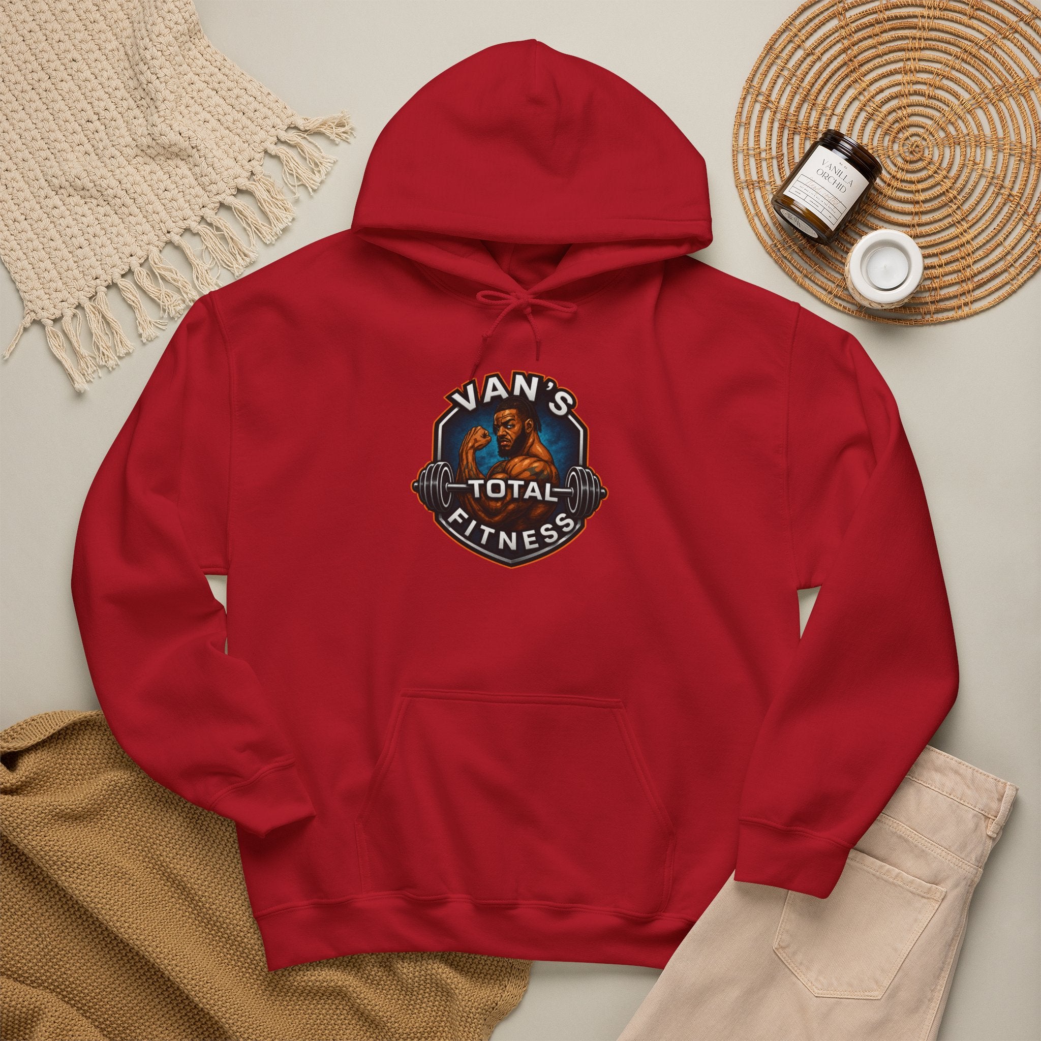 Van's Total Fitness Hoodie — Gym Logo Pullover for Trainers & Athletes