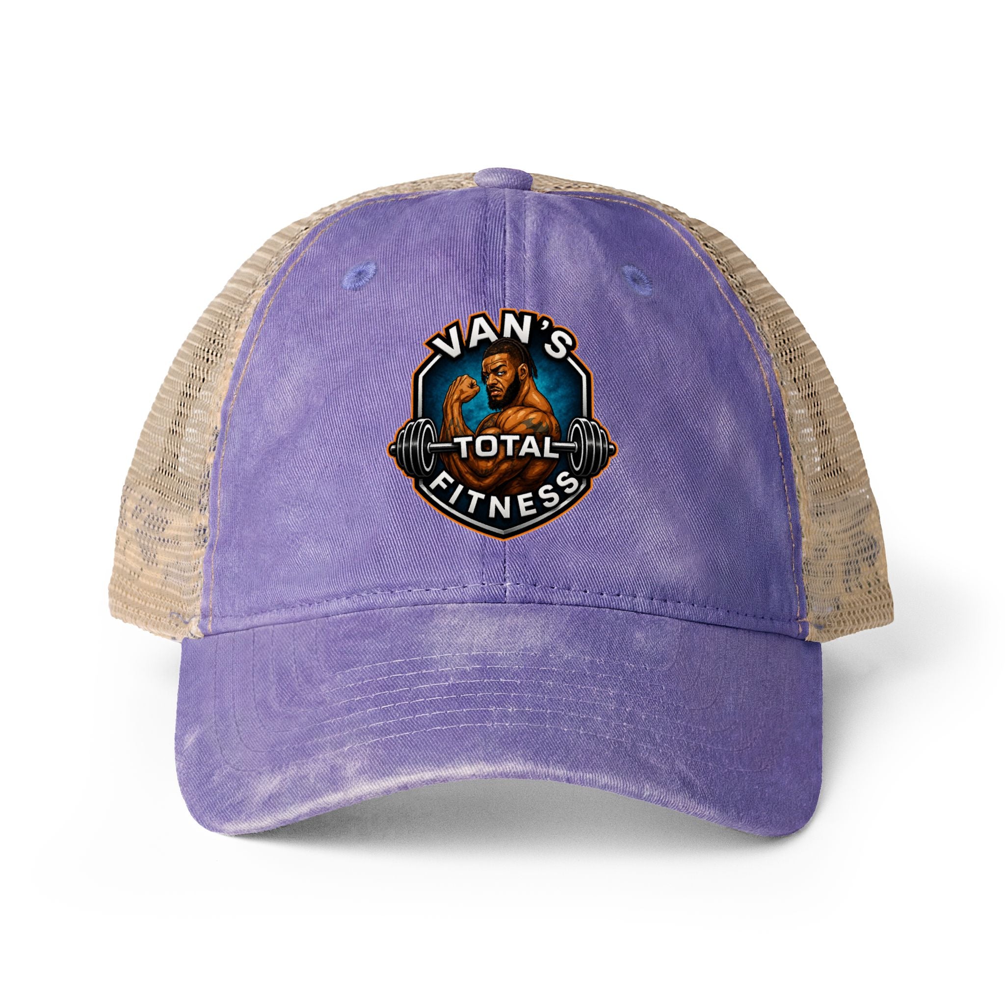 Van's Total Fitness Washed Mesh- Ponytail Back Cap