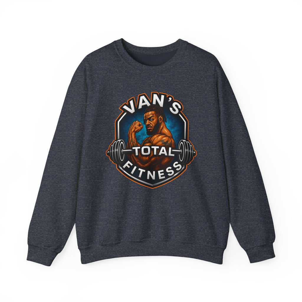 Van's Total Fitness Crewneck Sweatshirt — Gym Logo Pullover for Van's Total Fitness Fans