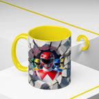Power Rangers Coffee Mug — Retro Superhero Team Design (11/15 oz)