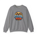 Cool Dad Crewneck Sweatshirt — Retro Sunshine Palm Beach Graphic