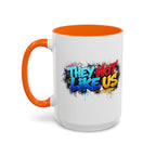 They Not Like Us Coffee Mug — Graffiti Accent Mug (11/15oz)