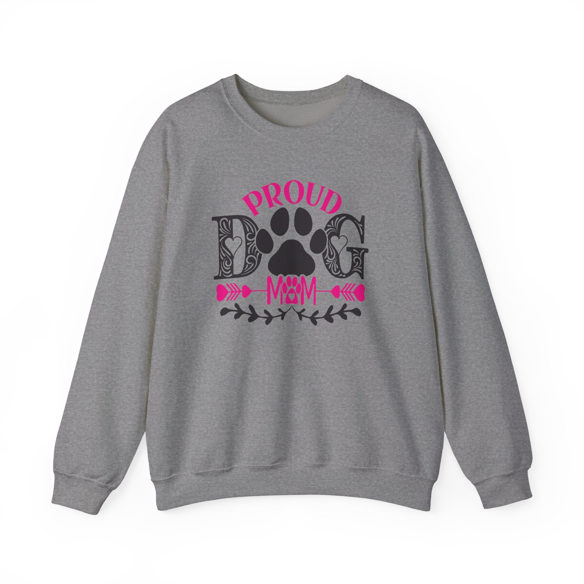 Proud Dog Mom Sweatshirt — Paw Print Crewneck for Dog Lovers