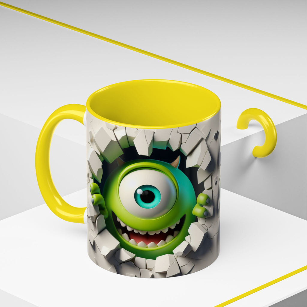 Monster's Inc Mike Peekaboo Coffee Mug – Cute One-Eyed Cartoon Accent Mug (11/15oz)