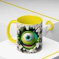 Monster's Inc Mike Peekaboo Coffee Mug – Cute One-Eyed Cartoon Accent Mug (11/15oz)