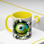 Monster's Inc Mike Peekaboo Coffee Mug – Cute One-Eyed Cartoon Accent Mug (11/15oz)