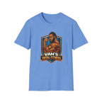 Van's Total Fitness T-Shirt | Muscular Bodybuilder Logo Tee