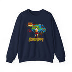 Scooby-Doom Mystery Machine Crewneck Sweatshirt — Vintage Cartoon Van & Characters