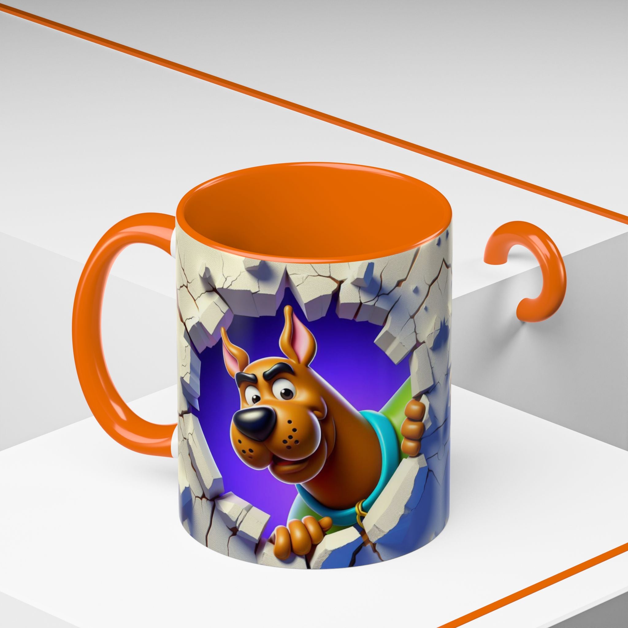 Scooby-Doo "Breaking Through" Accent Coffee Mug (11/15 oz)