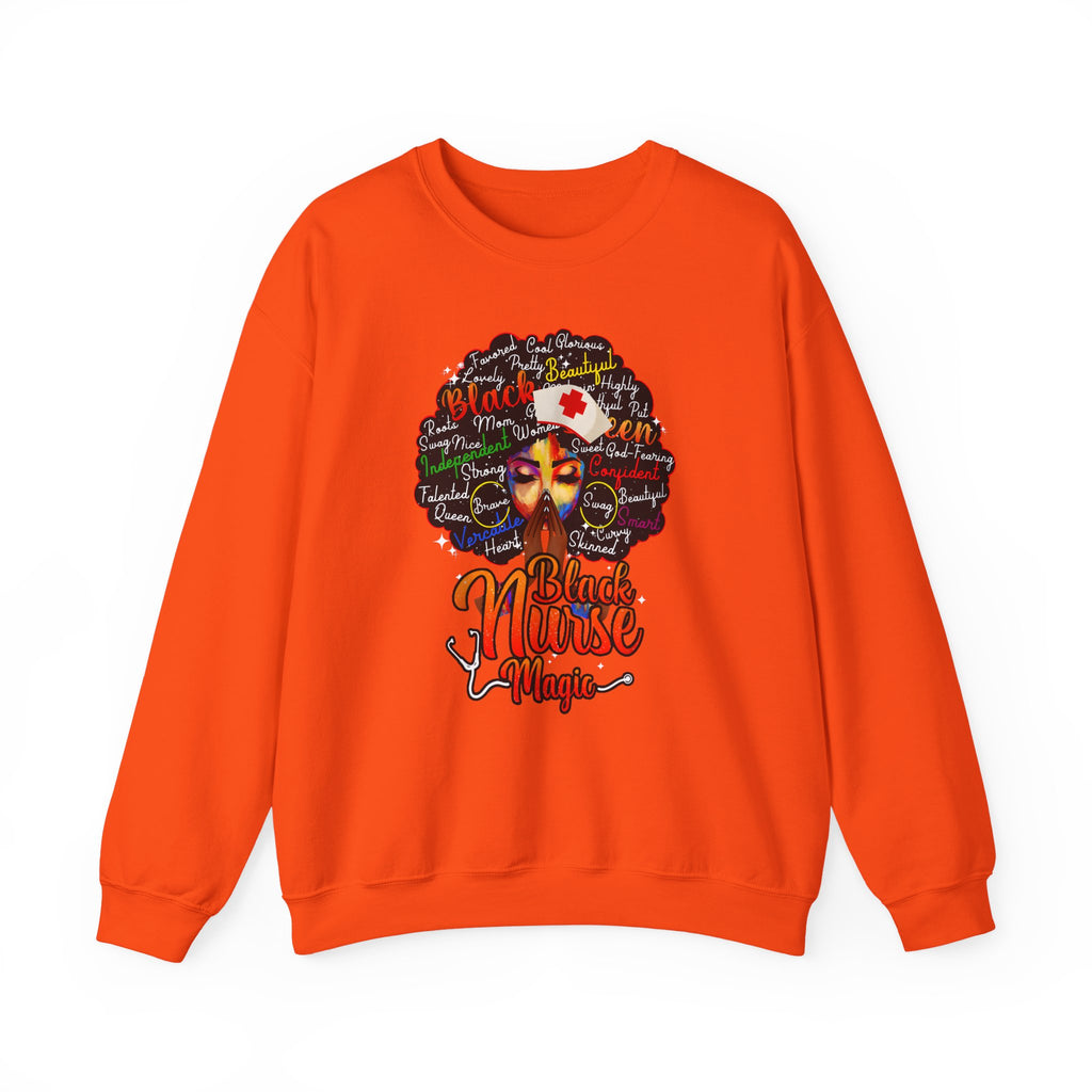 Black Nurse Magic Sweatshirt w/Black Afro