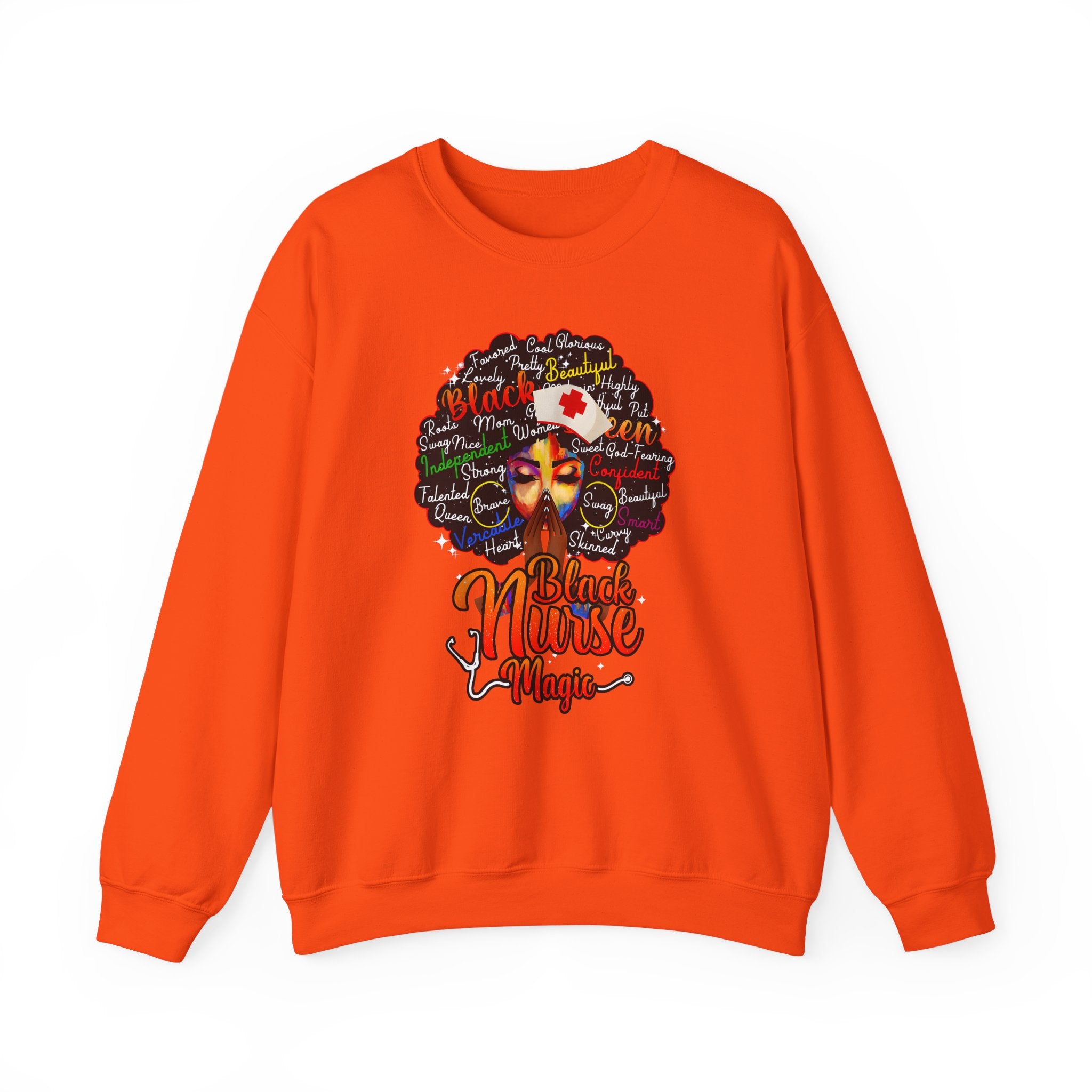 Black Nurse Magic Sweatshirt w/Black Afro