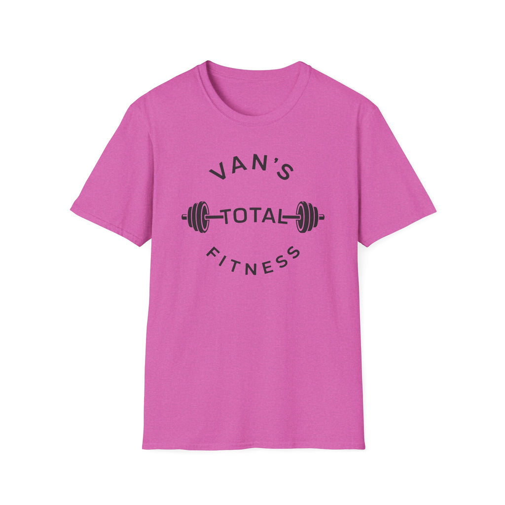 "Van's Total Fitness" Barbell Gym T-shirt