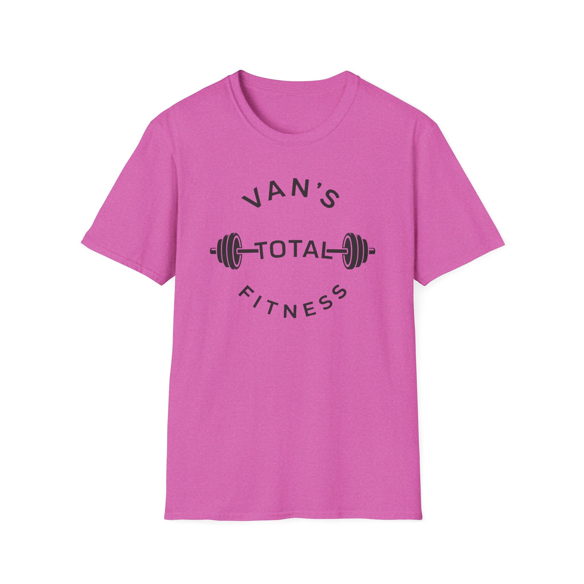 "Van's Total Fitness" Barbell Gym T-shirt