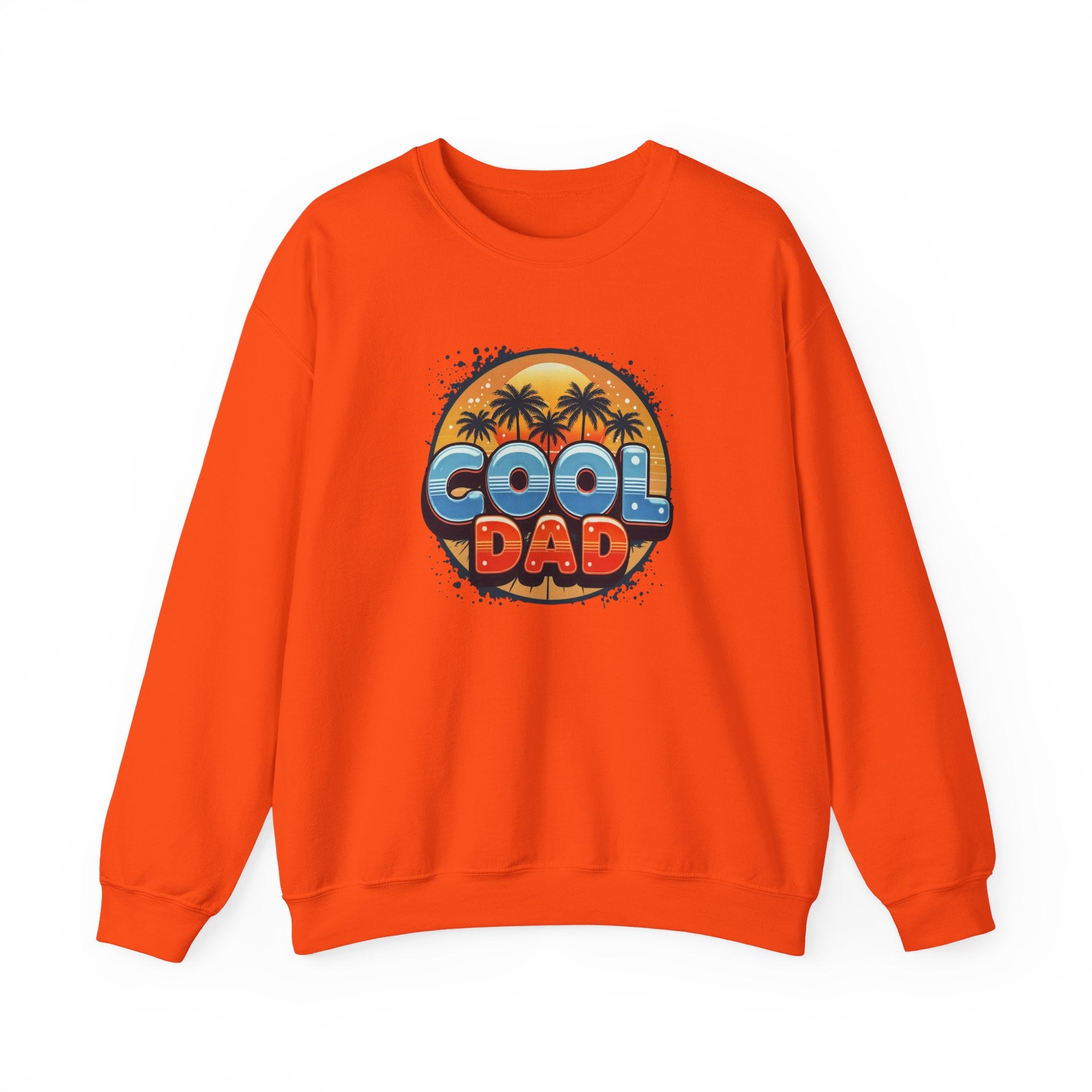 Cool Dad Crewneck Sweatshirt — Retro Sunshine Palm Beach Graphic