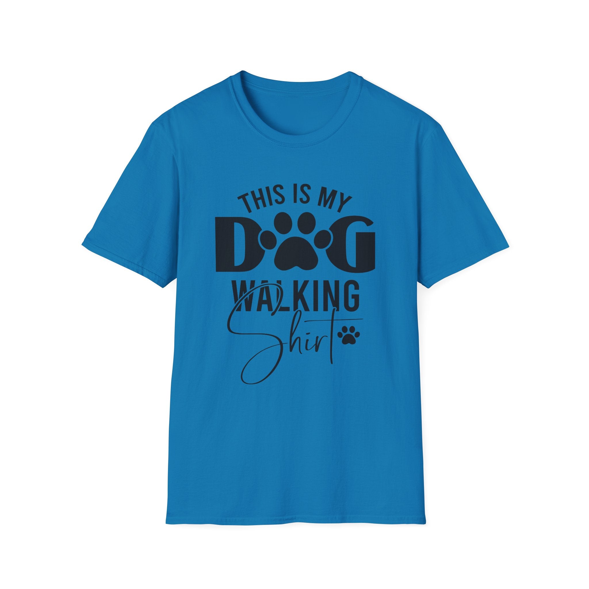 Dog Walking T-Shirt — "This Is My Dog Walking Shirt" Pet Lover Tee