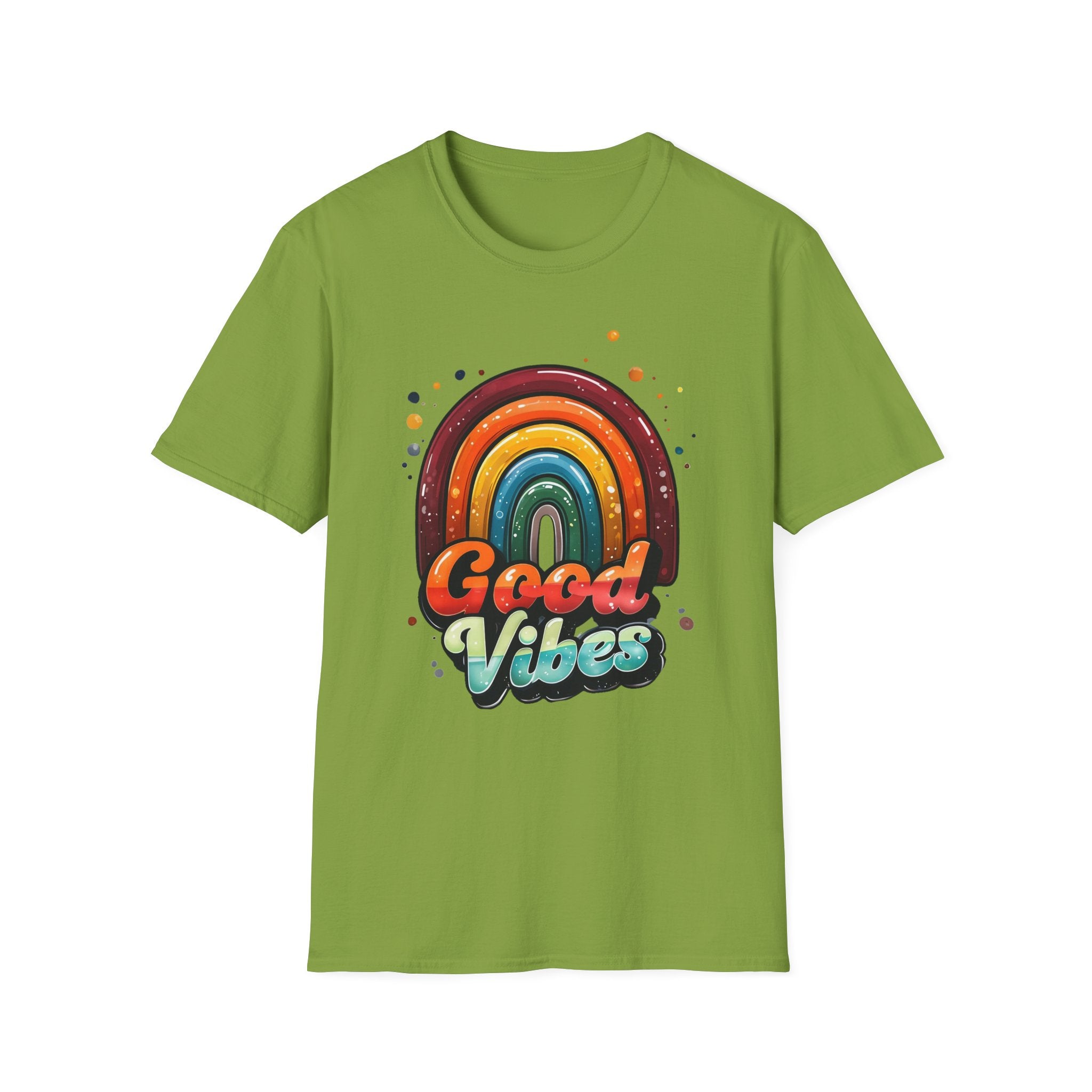 Good Vibes Retro Rainbow T-Shirt