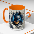 Batman "Break Through" Accent Mug — Superhero Coffee Cup (11/15oz)