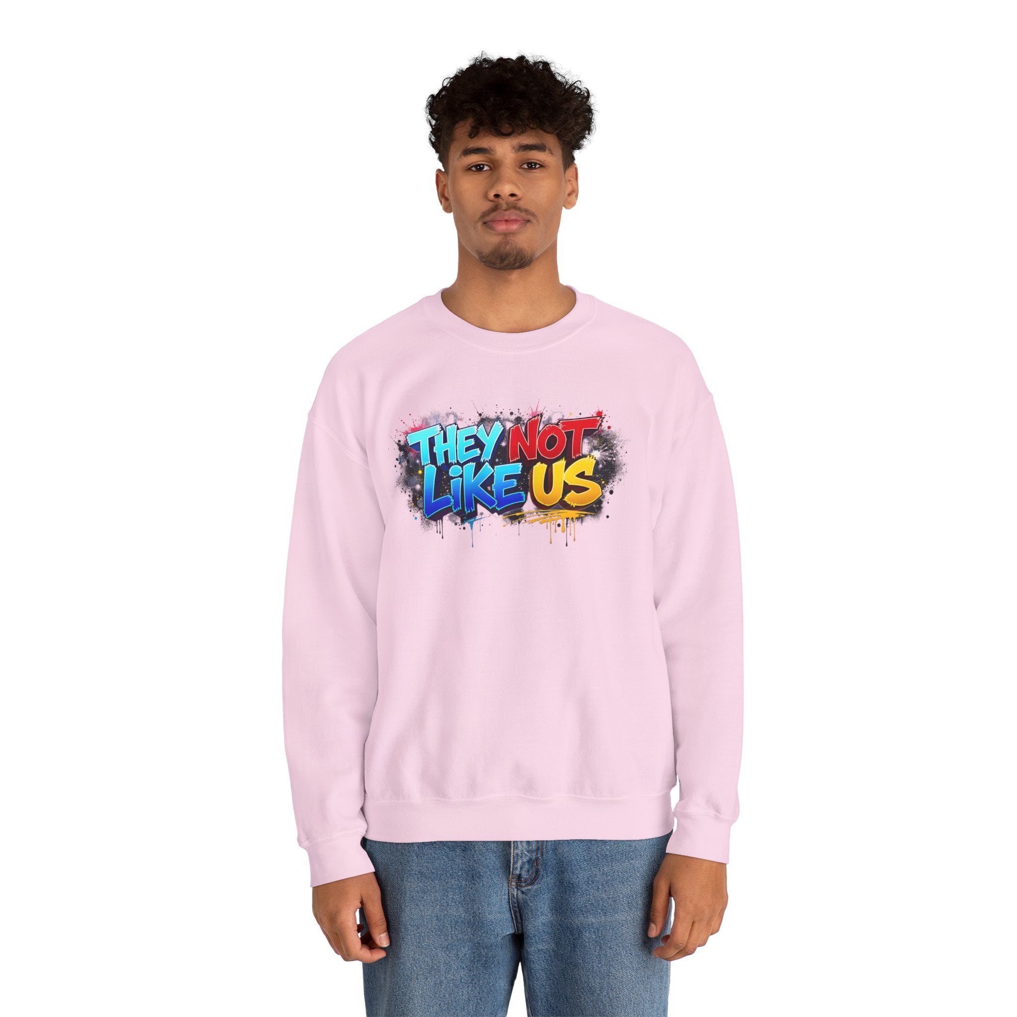 "They Not Like Us" Street Art Graphic — Crewneck Sweatshirt
