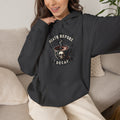 "Death Before Decaf" Coffee Skull Graphic Hoodie