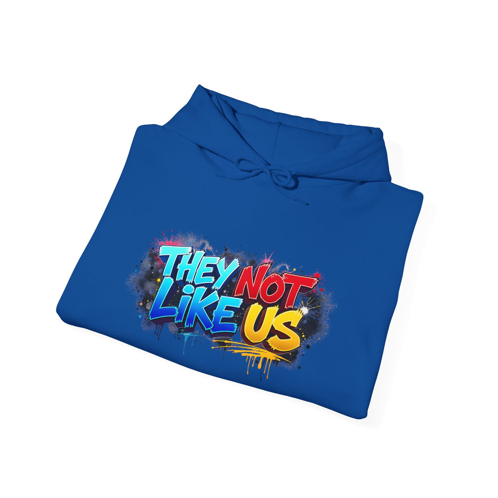 They Not Like Us Hoodie – Graffiti Streetwear Pullover Hoodie