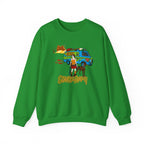 Scooby-Doom Mystery Machine Crewneck Sweatshirt — Vintage Cartoon Van & Characters