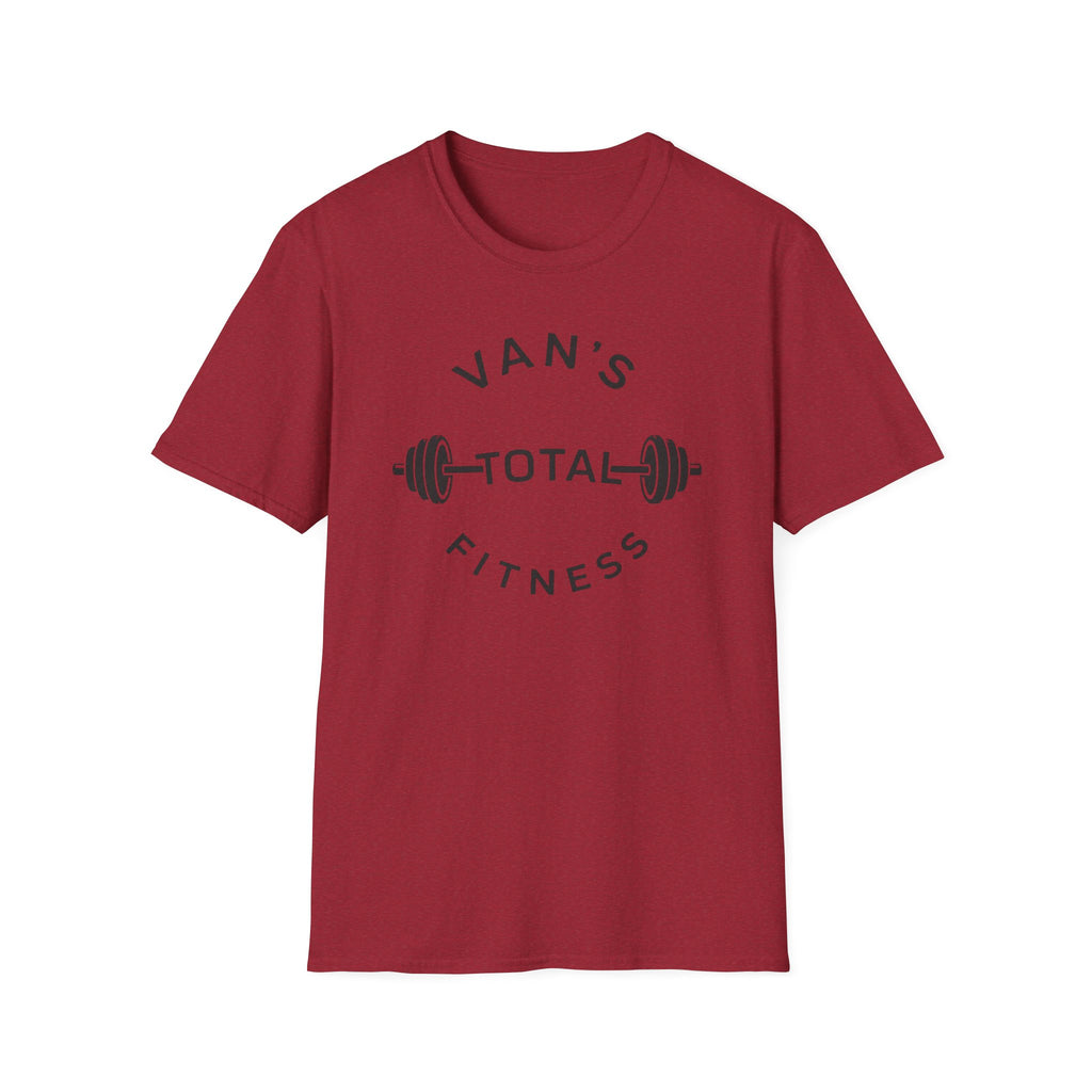 "Van's Total Fitness" Barbell Gym T-shirt