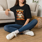 “I Will Start Working When My Coffee Does” Cute Kawaii Coffee Shirt — Coffee T‑Shirt