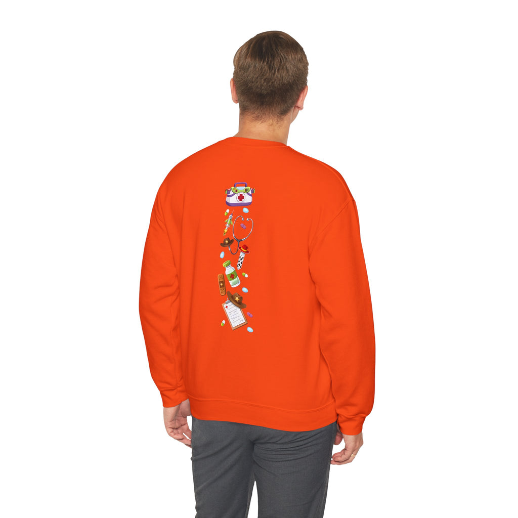 Nurse Story Sweatshirt — Cute Medical Cartoon Crewneck for Nurses