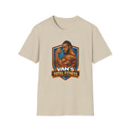 Van's Total Fitness T-Shirt | Muscular Bodybuilder Logo Tee