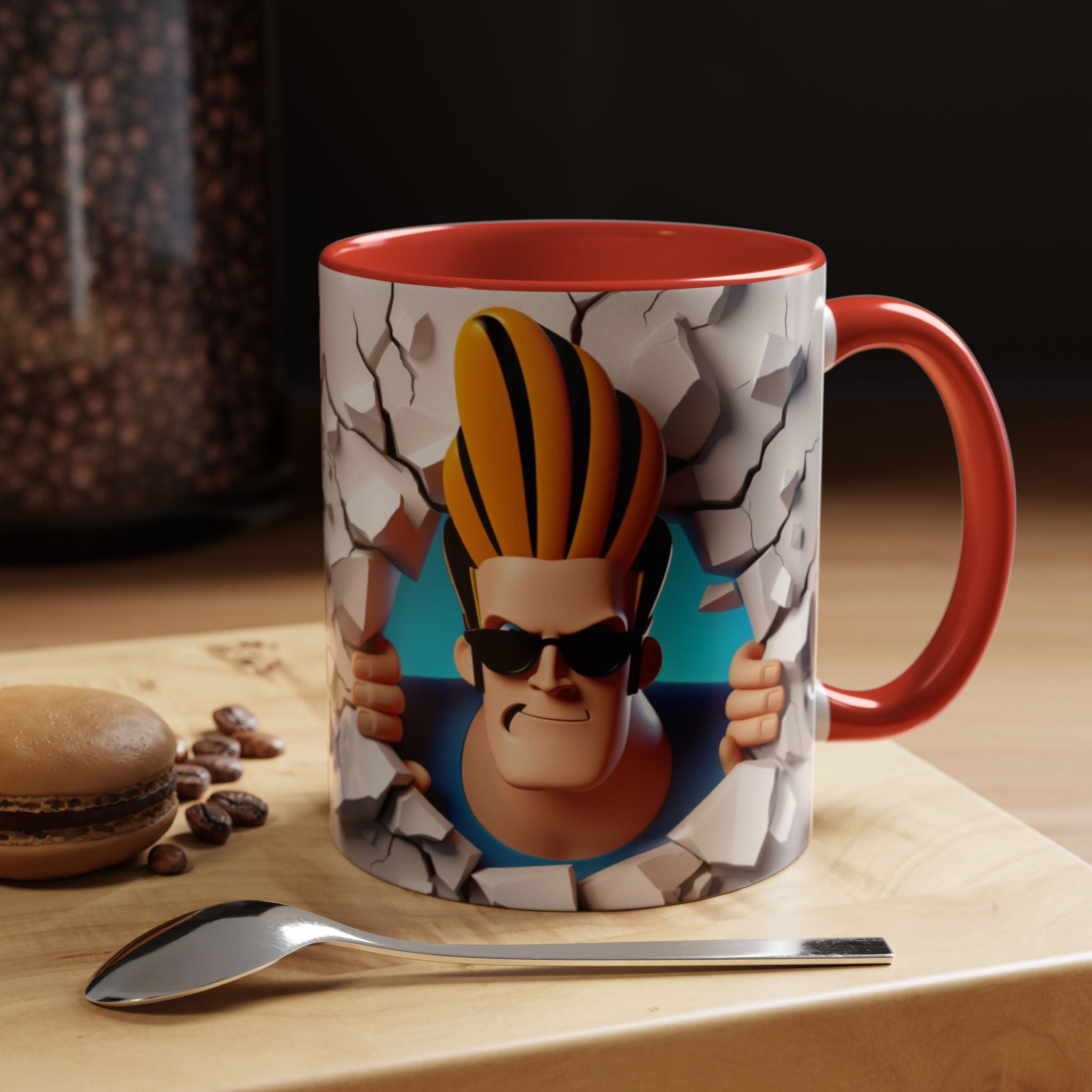 Johnny Bravo Breakthrough Coffee Mug (11oz & 15oz)