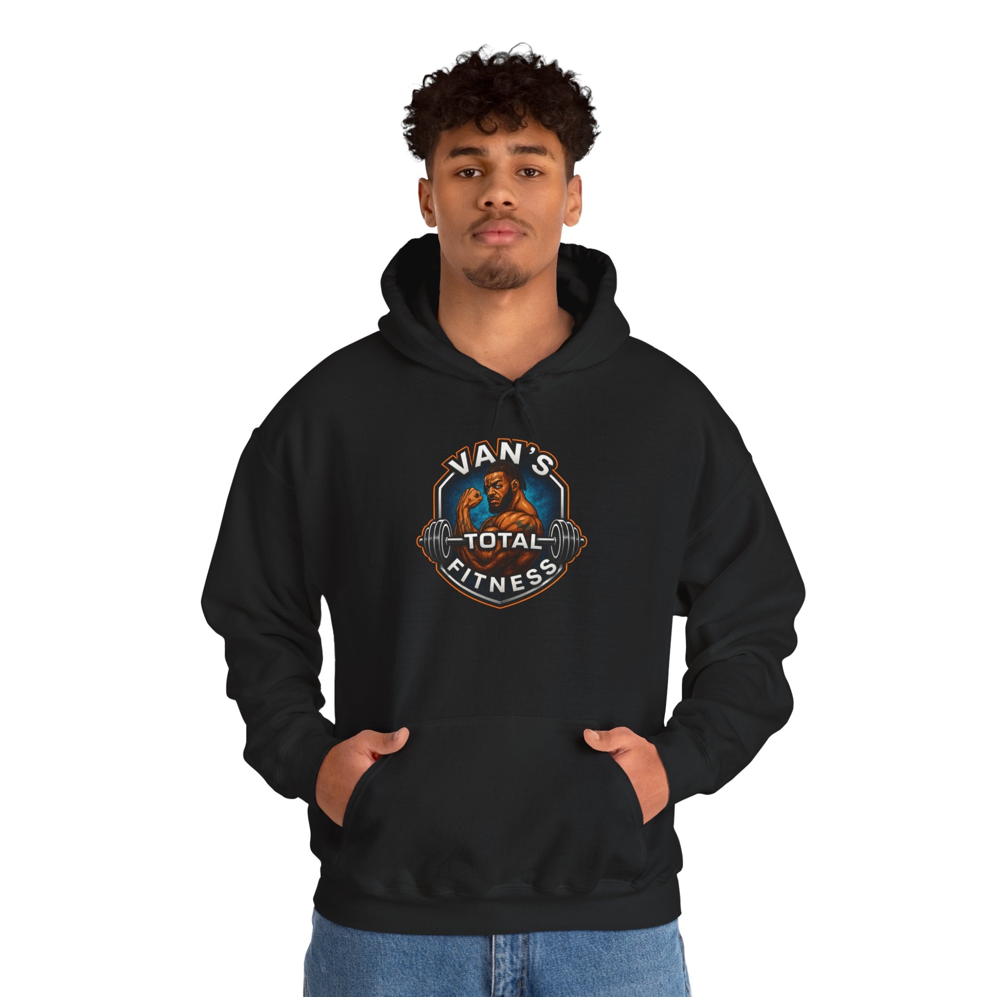 Van's Total Fitness Hoodie — Gym Logo Pullover for Trainers & Athletes