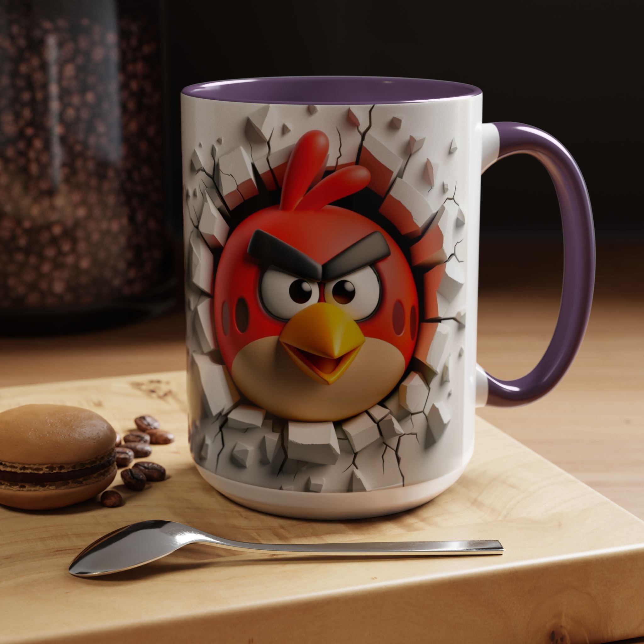 Angry Bird "Break Through" Accent Coffee Mug (11/15oz)