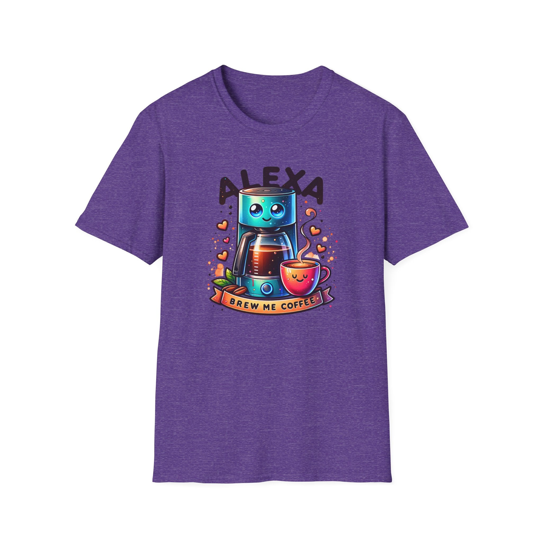 Alexa Coffee Robot T‑Shirt — Cute Brew Me Coffee Tee for Coffee Lovers