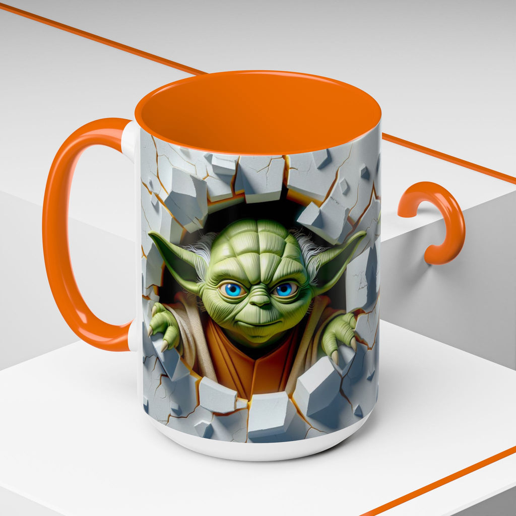 Yoda Break Through Accent Coffee Mug (11/15oz)