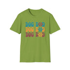 Dog Dad Retro Paw Graphic T-Shirt