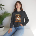 "I Will Start Working When My Coffee Does" Cute Kawaii Crewneck — Coffee Sweatshirt