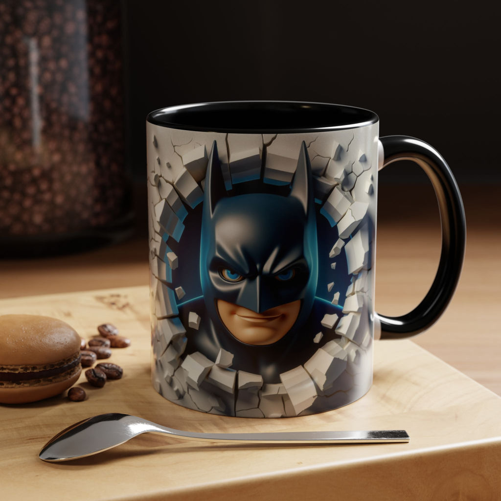 Batman "Break Through" Accent Mug — Superhero Coffee Cup (11/15oz)