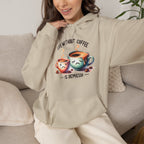 “Life Without Coffee Is Depresso” Cute Cartoon Coffee Hoodie — Coffee Lovers Hoodie
