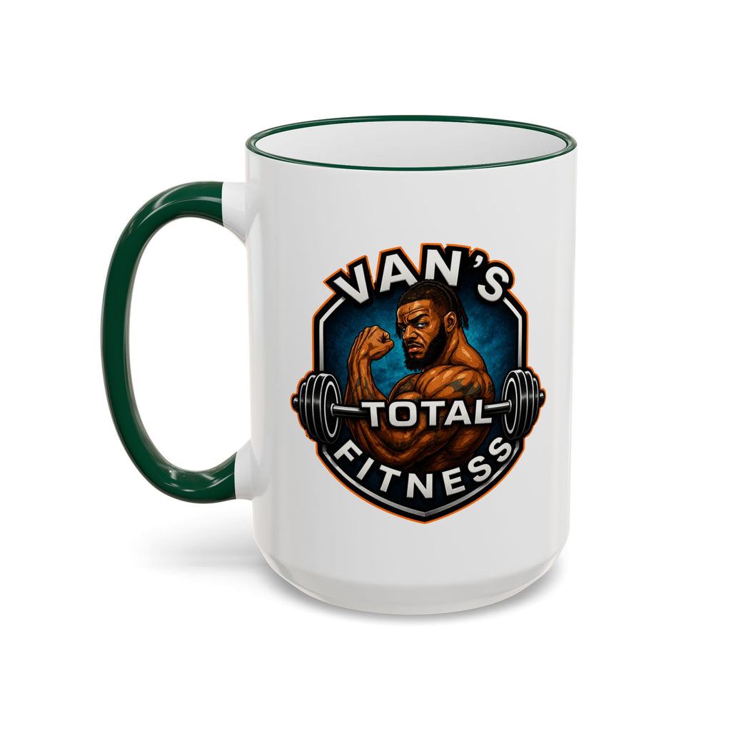 Van's Total Fitness Logo Mug - Accent Rim & Handle 11oz/15oz