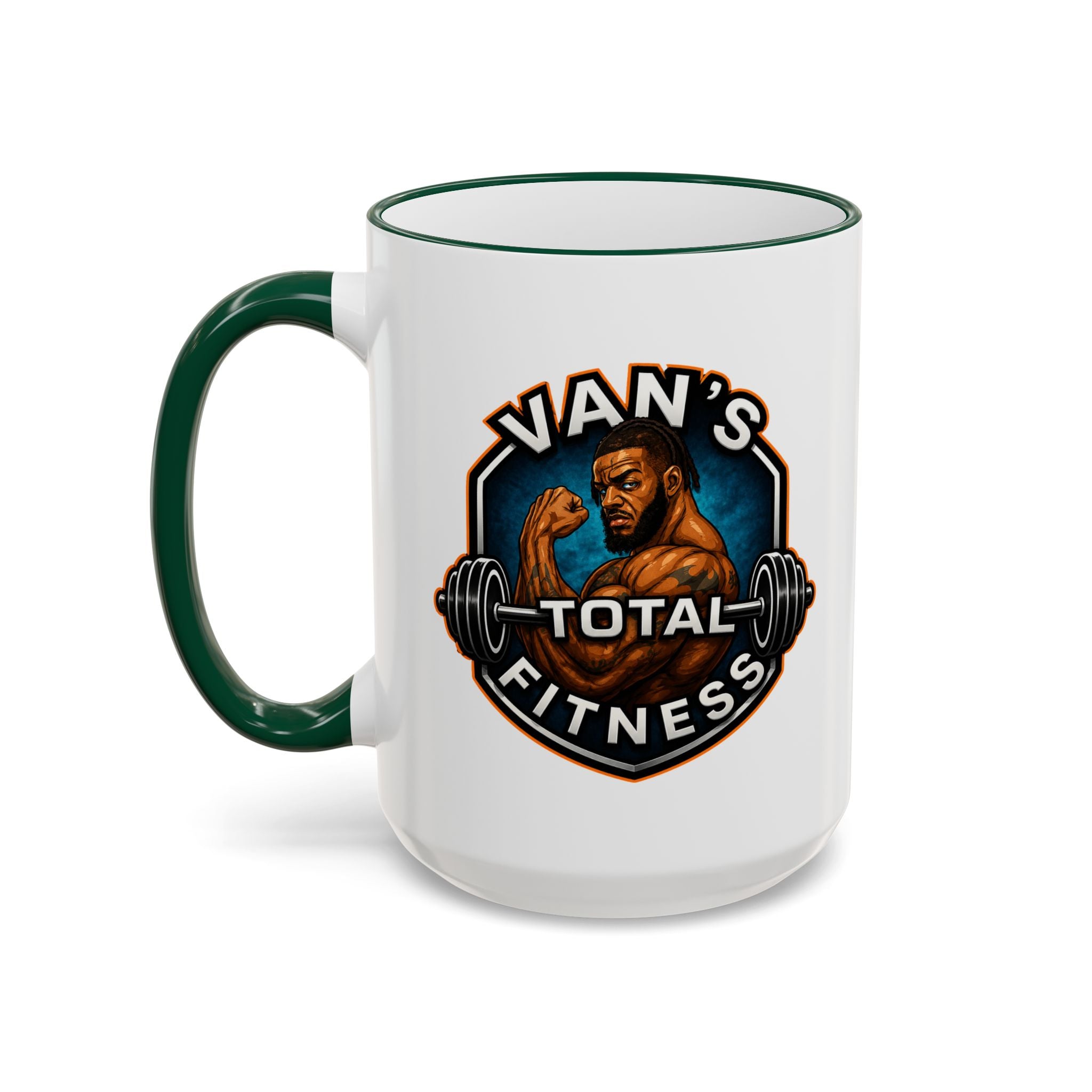 Van's Total Fitness Logo Mug - Accent Rim & Handle 11oz/15oz