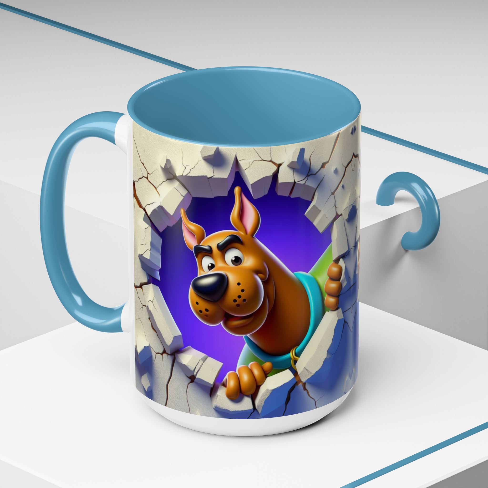 Scooby-Doo "Breaking Through" Accent Coffee Mug (11/15 oz)