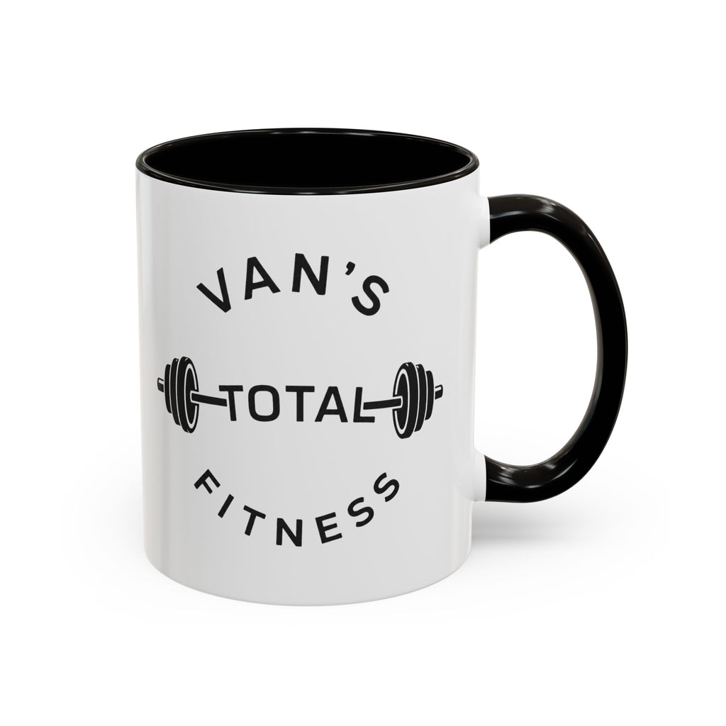 Van's Total Fitness Coffee Mug (11oz/15oz) — Gym Barbell Ceramic Mug