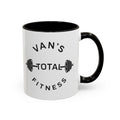 Van's Total Fitness Coffee Mug (11oz/15oz) — Gym Barbell Ceramic Mug